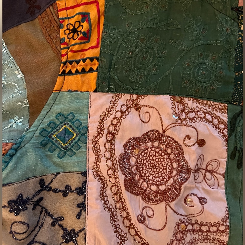 Sacred Threads Multicolor Patchwork Jacket - Picture 9 of 16